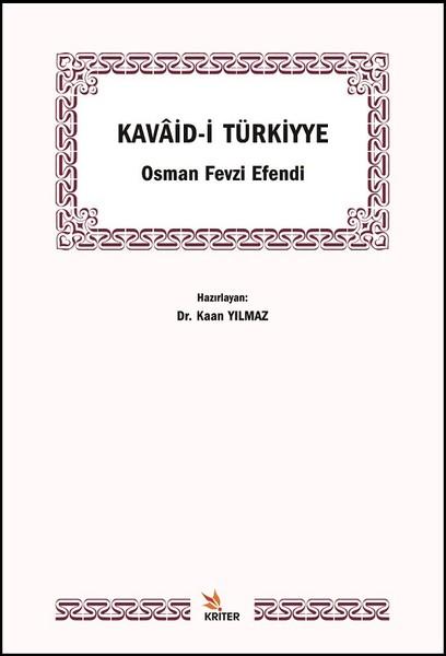 Kavaid-i Türkiyye | Kriter (İnce Kapak)  - Resim 1