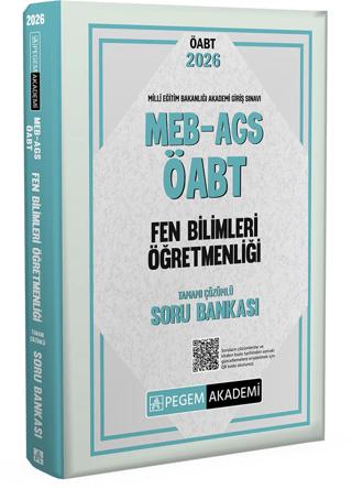 2026 MEB AGS ÖABT Fen Bilimleri Öğretmenliği Tamamı Çözümlü Soru Bankası | Pegem Akademi Yayıncılık (Ciltsiz)  - Resim 1