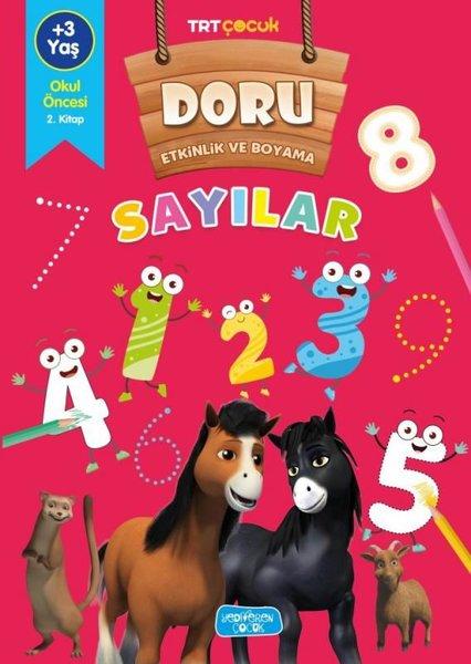 TRT Çocuk - Sayılar - Doru Etkinlik ve Boyama | Yediveren Çocuk (İnce Kapak)  - Resim 1