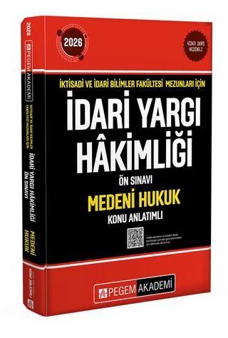 2026 İktisadi ve İdari Bilimler Fakültesi Mezunları İçin İdari Yargı Hakimliği Ön Sınavı Medeni Hukuk Konu Anlatımlı