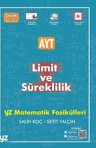 YZ YKS AYT Limit ve Süreklilik Fasiküleri | YZ Yayınları (Ciltsiz)  - Resim 1