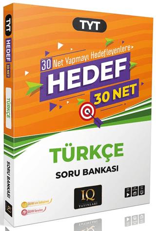TYT Türkçe Hedef 30 Net Soru Bankası | IQ Yayınları (Ciltsiz)  - Resim 1