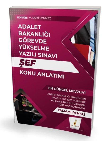 GYS Adalet Bakanlığı Görevde Yükselme Yazılı Sınavı Şef Konu Anlatımı | Pelikan Yayınları (İnce Kapak)  - Resim 1