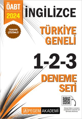 2024 KPSS ÖABT İngilizce Tamamı Çözümlü Türkiye Geneli 1-2-3 (3'lü Deneme Seti)