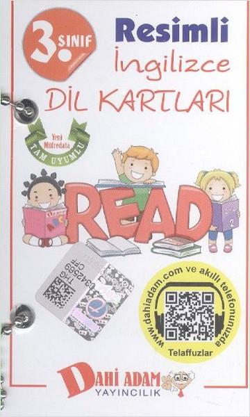 Dahi Adam 3. Sınıf Resimli İngilizce Dil Kartları | Dahi Adam Yayıncılık (İnce Kapak)  - Resim 1