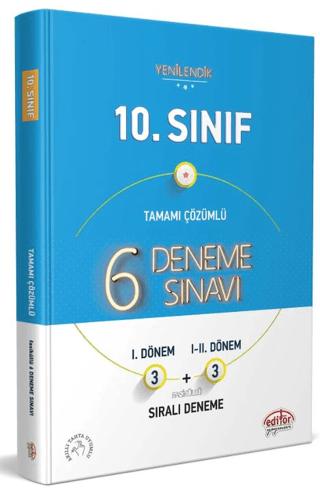 10. Sınıf Tamamı Çözümlü 6 Fasikül 3+3 Deneme Sınavı