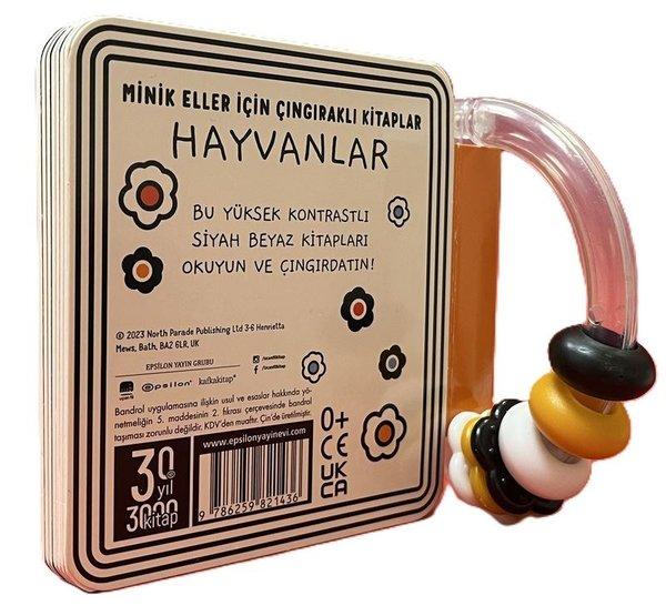 Siyah Beyaz Çıngıraklı Kitaplar - Hayvanlar | Uçan Fil (Ciltli)  - Resim 3