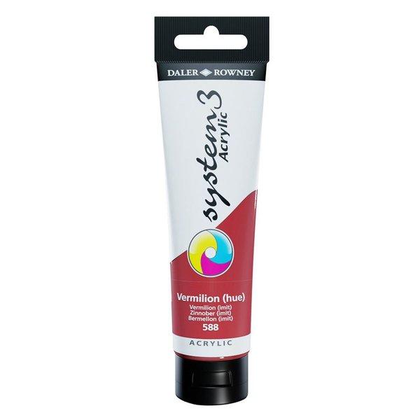 Daler Rowney System 3 Original Akrilik Boya 150 ml Vermilion Hue