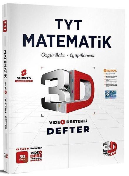 TYT Matematik Video Destekli Defter | 3D Yayınları (İnce Kapak)  - Resim 1