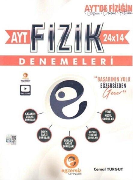 AYT Fizik 24 X 14 Denemeleri | Egzersiz Yayınları (İnce Kapak)  - Resim 1