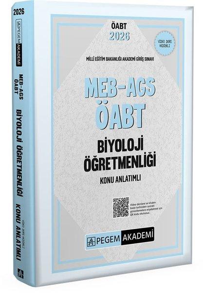2026 MEB AGS ÖABT Biyoloji Öğretmenliği Konu Anlatımlı | Pegem Akademi Yayıncılık (İnce Kapak)  - Resim 1