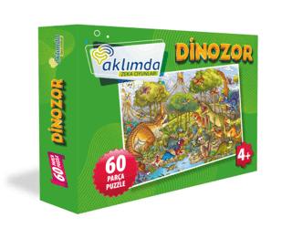 60 Parça Puzzle - Dinozor | Aklımda Zeka Oyunları - Resim 1