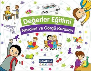 Değerler Eğitimi - Nezaket ve Görgü Kuralları (Kutulu - 10 Kitap) | Çamlıca Çocuk Yayınları (Ciltli)  - Resim 1