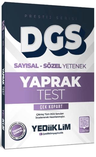 2026 DGS Prestij Serisi Sayısal Sözel Yetenek Çek Kopart Yaprak Test