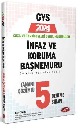 2024 Ceza ve Tevkifevleri İnfaz ve Koruma Başmemuru GYS Tamamı Çözümlü 5 Deneme Sınavı | Data Yayınları (Ciltsiz)  - Resim 1