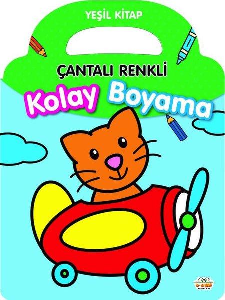 Yeşil Kitap - Çantalı Renkli Kolay Boyama | 0-6 Yaş Yayınları (İnce Kapak)  - Resim 1