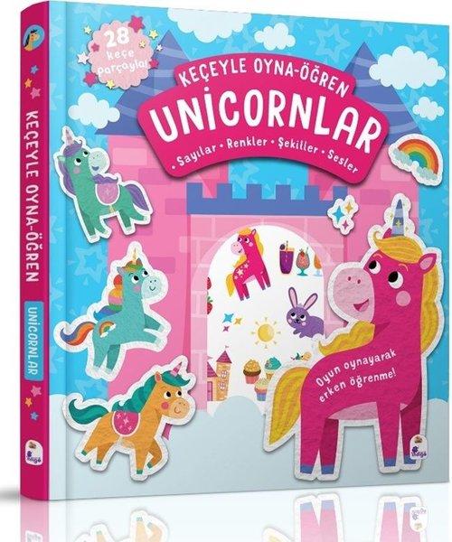 Unicornlar - Keçeyle Oyna - Öğren | İndigo Çocuk (Ciltli)  - Resim 1