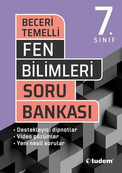 7.Sınıf Fen Bilimleri Beceri Temelli Soru Bankası | Tudem Yayınları - Ders Kitapları (İnce Kapak)  - Resim 1