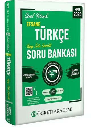 2025 KPSS Genel Yetenek Efsane Türkçe Tamamı Çözümlü Soru Bankası | Öğreti Akademi (Ciltsiz)  - Resim 1