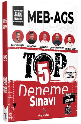 2026 MEB AGS TOP 5 Tamamı PDF Çözümlü Fasiküller Halinde 5 Deneme | Dizgi Kitap (Ciltsiz)  - Resim 1