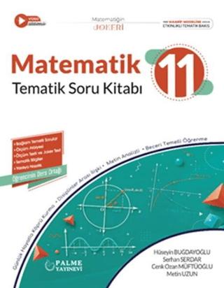 11. Sınıf Matematik Joker Tematik Soru Kitabı | Palme Yayınları (Ciltsiz)  - Resim 1