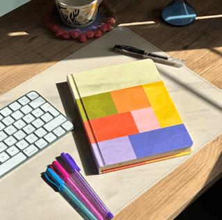 Eksen Çizgisiz Lüks Ciltli Notebook | Karavan Çocuk Yayınları - Resim 1