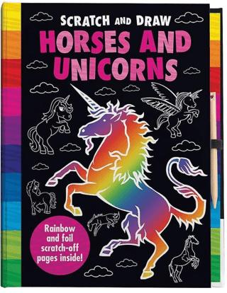 Scratch and Draw - Unicorns and Horses too | IMAGINE THAT (Ciltli)  - Resim 1