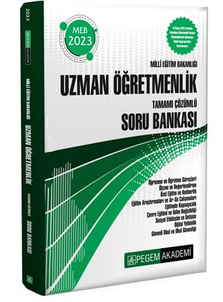 2023 Milli Eğitim Bakanlığı Uzman Öğretmenlik Soru Bankası | Pegem Akademi Yayıncılık (Ciltsiz)  - Resim 1