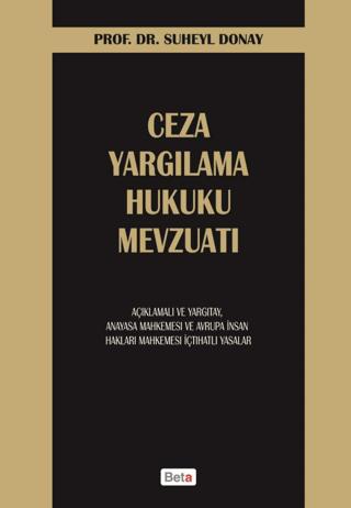 Ceza Yargılama Hukuku Mevzuatı | Beta Yayınevi (Ciltsiz)  - Resim 1