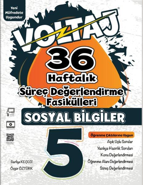 5.Sınıf Sosyal Bilgiler Voltaj 36 Hafta Süreç Değerlendirme Fasiküller | Berkay Yayıncılık (İnce Kapak)  - Resim 1