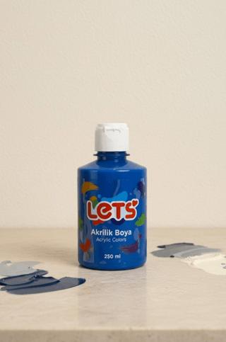 Let’s Akrilik Boya Mavi 250 ml | Lets - Resim 1