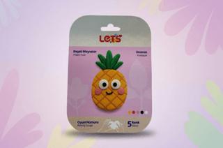 Let’s Mini Changelle 5 Renk Neşeli Meyveler Ananas Oyun Hamuru 120g | Lets - Resim 1