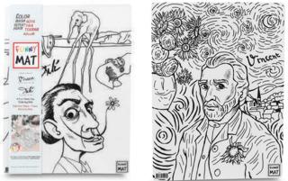 Funny Mat Vincent Van Gogh ve Salvador Dali İkili Set | Akademi Çocuk - Resim 1