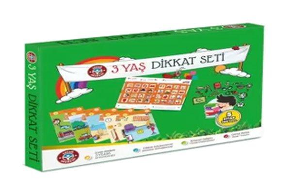 Çocuk Akademi 3 Yaş Dikkat Seti | Çocuk Akademi Yayınları (İnce Kapak)  - Resim 1