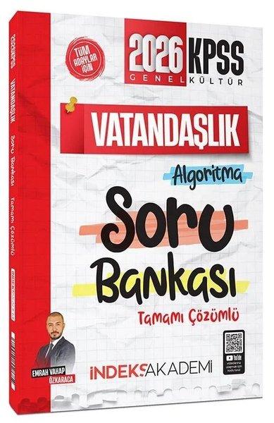 2026 KPSS Vatandaşlık Algoritma Soru Bankası Çözümlü | İndeks Akademi (İnce Kapak)  - Resim 1