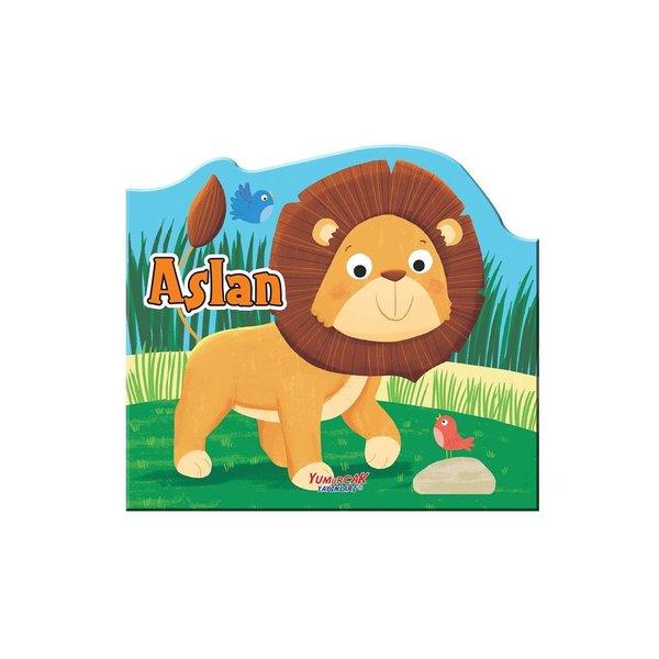 Aslan - Şekilli Kitap | Yumurcak Yayınları (İnce Kapak)  - Resim 1