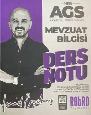 MEB-AGS Mevzuat Bilgisi Ders Notu | Retro Yayıncılık (Ciltsiz)  - Resim 1
