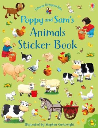 Poppy and Sam's Animals Sticker Book | Usborne (Ciltli)  - Resim 1