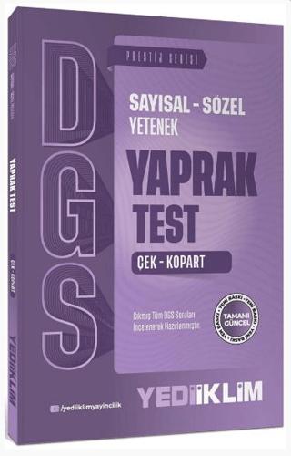 2027 DGS Sayısal Sözel Yetenek Çek Kopart Yaprak Test | Yediiklim Yayınları (Ciltsiz)  - Resim 1