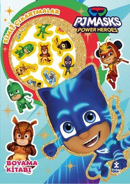 Pjmasks Power Heroes - Star Simli Çıkartmalı Boyama Kitabı | Doğan Çocuk (İnce Kapak)  - Resim 1