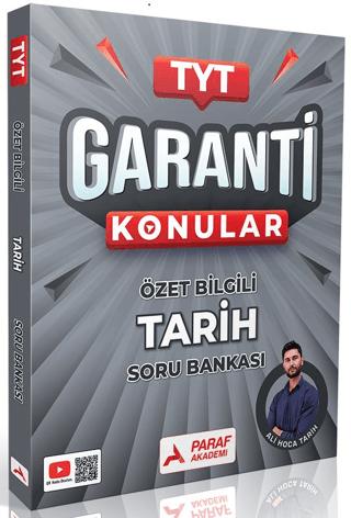TYT Tarih Garanti Konular Özel Bilgili Soru Bankası | Paraf Akademi (Ciltsiz)  - Resim 1