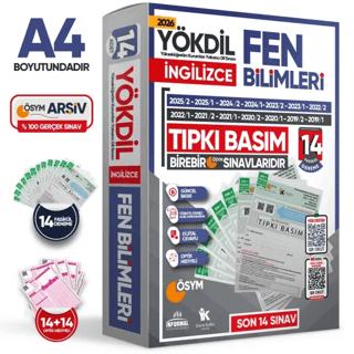 2026 YÖKDİL İngilizce FEN BİLİMLERİ ÖSYM Çıkmış Soru Tıpkı Basım Deneme Paketi 14lü Türkiye Geneli | Karakutu Yayın (Ciltsiz)  - Resim 1