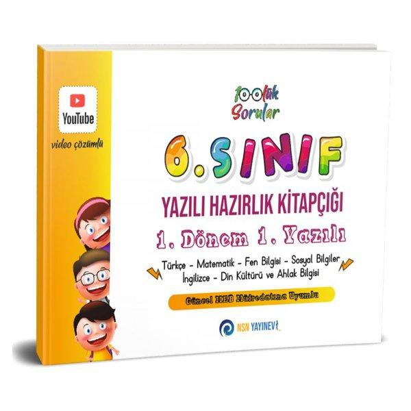 6. Sınıf Yazılı Hazırlık Kitapçığı 1. Dönem 1. Yazılı | NSN Yayınevi (İnce Kapak)  - Resim 1