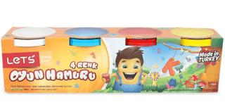 LETS 4 Renk Oyun Hamuru 226 g | Lets - Resim 1