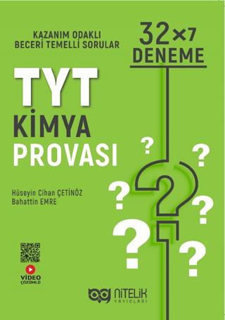Nitelik YKS TYT Kimya Provası 32x7 Deneme Sınavı | Nitelik Yayınları (Ciltsiz)  - Resim 1