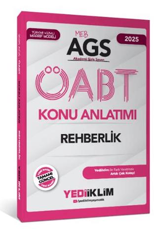 Yediiklim Yayınları 2025 MEB AGS ÖABT Rehberlik Konu Anlatımı | Yediiklim Yayınları (Ciltsiz)  - Resim 1
