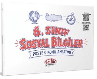 6. Sınıf Sosyal Bilgiler Poster Konu Anlatımı | Editör Yayınevi (Ciltsiz)  - Resim 1
