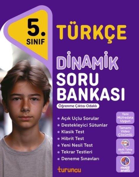 5. Sınıf Türkçe Dinamik Soru Bankası Turuncu | Turuncu Yayınları (İnce Kapak)  - Resim 1