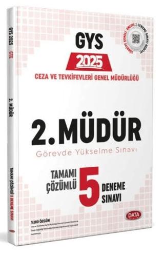 Ceza ve Tevkifevleri 2. Müdür GYS Tamamı Çözümlü 5 Deneme Sınavı | Data Yayınları (Ciltsiz)  - Resim 1