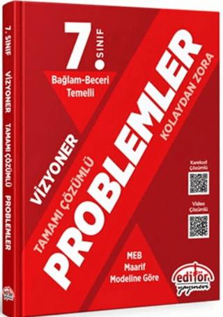 7. Sınıf Problemler Bağlam ve Beceri Temelli Soru Bankası | Editör Yayınevi (Ciltsiz)  - Resim 1